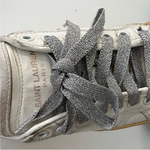 SAINT LAURENT COURT CLASSIC SL/37 SNEAKERS Size 37 - Picture 8 of 11